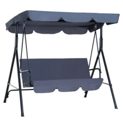 Outsunny 3-Person Porch Swing With Stand, Outdoor Swing For Patio Porch With Adjustable Tilt Canopy & Comfortable Swing Bench-Style Seat, Steel Frame 24 Outsunny 3-Person Porch Swing With Stand, Outdoor Swing For Patio Porch With Adjustable Tilt Canopy & Comfortable Swing Bench-Style Seat, Steel Frame -Garden Furniture Discounts GUEST ebf371ff da73 4124 bacd bc0a7c9898df
