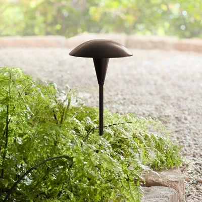 John Timberland Large Mushroom 18" High Bronze Low Voltage LED Path Light 3 John Timberland Large Mushroom 18" High Bronze Low Voltage LED Path Light