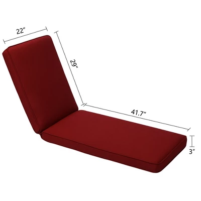 Aoodor Chaise Lounge Cushion 70.7''L X 22''W X 3.5"H - Set Of 2 4 Aoodor Chaise Lounge Cushion 70.7''L X 22''W X 3.5"H - Set Of 2 - Image 2