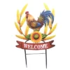 Direct International Home & Garden Metal Welcome Rooster - One Stake 30 Inches - Fall Farm Yard Stakes - 31823082 - Metal - Multicolored -Garden Furniture Discounts GUEST edbcb4a2 513b 468b 9bc0 a14d7ff953b3
