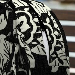 19" X 20" ProFoam Outdoor Rounded Back Seat Cushion Ashland Jacobean Black - Arden Selections -Garden Furniture Discounts GUEST ee87ad0b a270 4cf7 8eed 1db32a2fae39