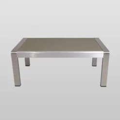 Aviara 4pc Aluminum Chat Set - Silver/Khaki - Christopher Knight Home -Garden Furniture Discounts GUEST eeabcae8 da59 44a7 8d32 0c505a6c45d4