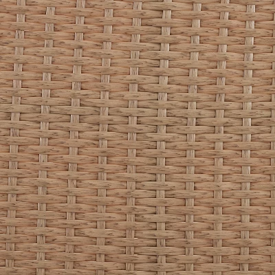 Juniper 2pc Outdoor Wicker Conversation Set With Loveseat & Coffee Table - Cream/Natural - Crosley 6 Juniper 2pc Outdoor Wicker Conversation Set With Loveseat & Coffee Table - Cream/Natural - Crosley - Image 4