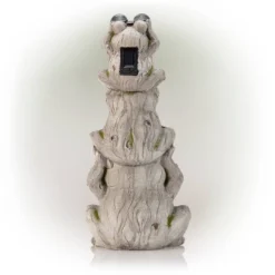 23" Magnesium Oxide Solar Three Stack Frogs With LED Light Statue - Alpine Corporation -Garden Furniture Discounts GUEST ef65aa20 cf5f 4acc a867 7d6cb69b3ba2