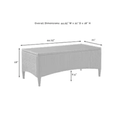 Kiawah 3pc Outdoor Wicker Conversation Set Sand - Crosley -Garden Furniture Discounts GUEST f32209d2 4bb5 4e9c a87a 40f285db5f47