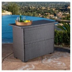 Trinidad Wicker Bar - Dark Brown - Christopher Knight Home -Garden Furniture Discounts GUEST f3ef5c02 62bd 41b6 acd7 6ae59f625e1f