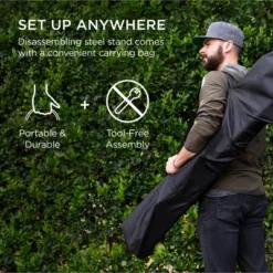 Best Choice Products Outdoor Adjustable Steel Hammock Stand For 9-14ft Hammocks W/ Hooks, Carrying Bag, 450lb Capacity -Garden Furniture Discounts GUEST f3fa48e2 25ee 4df0 bcd4 03b4f31c3750