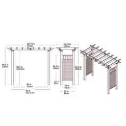 Fairfield Grande 52.25" Vinyl Arbor - White - Vita -Garden Furniture Discounts GUEST f4426239 86af 4aa1 bab7 1d16c8910963