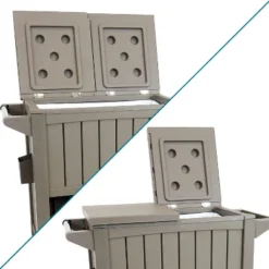 Sunnydaze Decor Sunnydaze Rolling Patio Serving Cart With Prep Table, Cooler And Storage -Garden Furniture Discounts GUEST f4e33704 a02d 4db8 ac63 3b9c90badcec