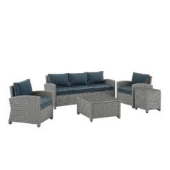 Bradenton 5pc Outdoor Wicker Sofa Set - Crosley -Garden Furniture Discounts GUEST f4f6439d 53c0 49b5 8af5 21b3cb5d0f17