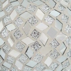 Sunnydaze Decor Sunnydaze Indoor/Outdoor Mirrored Diamond Mosaic Gazing Globe Glass Garden Ball - 10" Diameter - Silver -Garden Furniture Discounts GUEST f501148c 6d69 4592 a750 2329347d0eb7