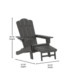 Emma And Oliver Adirondack Chair With Cup Holder And Pull Out Ottoman, All-Weather HDPE Indoor/Outdoor Lounge Chair 21 Emma And Oliver Adirondack Chair With Cup Holder And Pull Out Ottoman, All-Weather HDPE Indoor/Outdoor Lounge Chair -Garden Furniture Discounts GUEST f5193d64 21bf 436b b300 7018ecca60bc