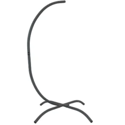 Sunnydaze Decor Sunnydaze Durable Steel Egg Chair Stand With Curved Leg Base, Hardware, And Powder-Coated Finish - 78" H - Gray -Garden Furniture Discounts GUEST f60e52f3 652d 44e5 818f 221eb79e77f0