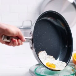 GreenPan Greenwich 12" Stainless Steel Frypan With Lid -Garden Furniture Discounts GUEST f6801e0b 943e 4604 b53b aa64f8ae54f0