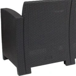 Emma And Oliver Faux Rattan Sofa With All-Weather Cushions -Garden Furniture Discounts GUEST f76590b2 3bfc 44c8 bef2 4ab66a93ead5