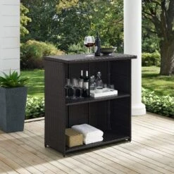 Crosley Palm Harbor Outdoor Wicker Bar -Garden Furniture Discounts GUEST fa1150c9 7597 4669 aa78 4321d5462707