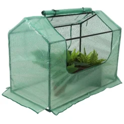 Sunnydaze Decor Sunnydaze Mini Greenhouse With 2 Zippered Side Doors - Green -Garden Furniture Discounts GUEST fa8315fb 7c1c 411d b8b3 776e3cafdcba