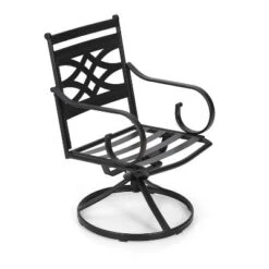 7pc Outdoor Dining Set With Svivel Chairs With Cushions & Large Metal Rectangle Table With Umbrella Hole - Captiva Designs 37 7pc Outdoor Dining Set With Svivel Chairs With Cushions & Large Metal Rectangle Table With Umbrella Hole - Captiva Designs -Garden Furniture Discounts GUEST fb022cfb 22c8 4fd0 a5b2 852056f59ce4