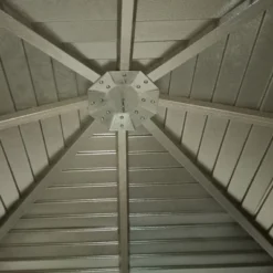 Outsunny 10x10 Hardtop Gazebo With Aluminum Frame, Permanent Metal 12 Outsunny 10x10 Hardtop Gazebo With Aluminum Frame, Permanent Metal -Garden Furniture Discounts GUEST fda27589 fbad 46a5 b1e4 5a72903b5025