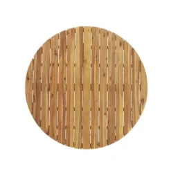 Soto Round Outdoor Acacia Wood Dining Table Teak/Black - Christopher Knight Home -Garden Furniture Discounts GUEST fed26961 a52d 448c 809d 0c8bfbbb8ce7