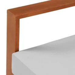 Grafton Eucalyptus 3 Seat Outdoor Bench With Cushions - Gray/Natural - Alaterre Furniture -Garden Furniture Discounts GUEST ff13b2a7 dae6 4e8e 947b 8758f31d2430