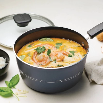 Tramontina 3qt Aluminum Non Stick Covered Sauce Pan - Blue 7 Tramontina 3qt Aluminum Non Stick Covered Sauce Pan - Blue - Image 5